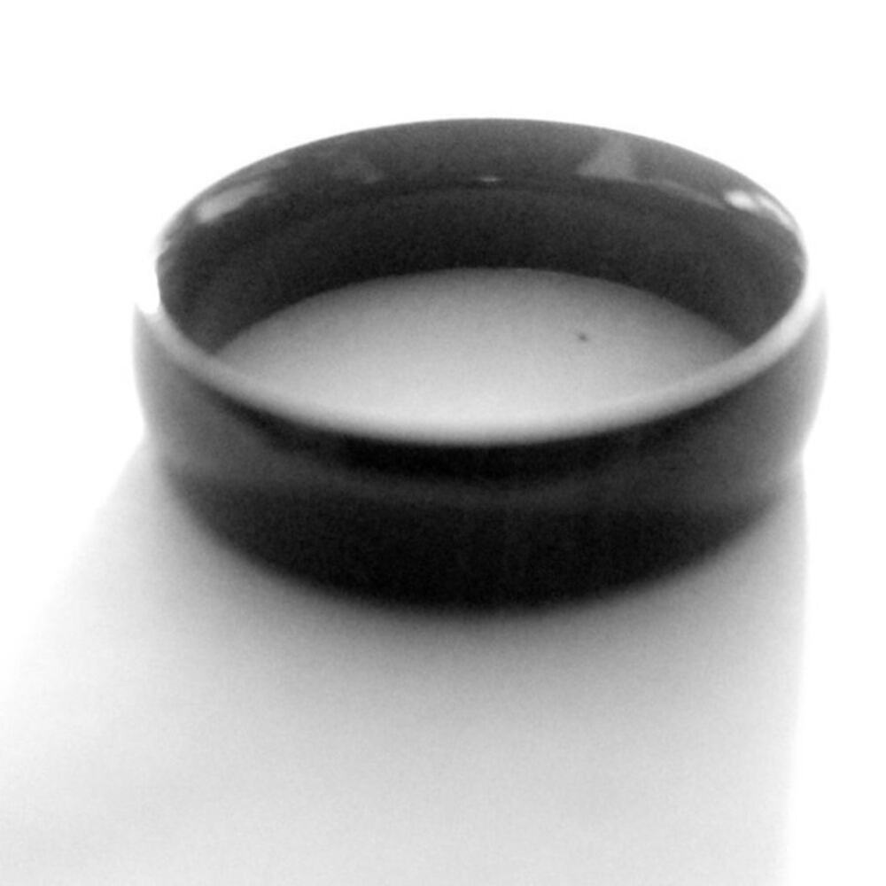 New black tone stainless‎ steel ring size 12
